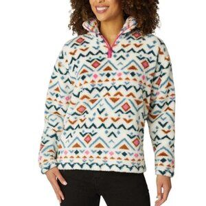 Eddie Bauer Ultrasoft Plush Quarter Zip Fleece Pullover XL Aztec